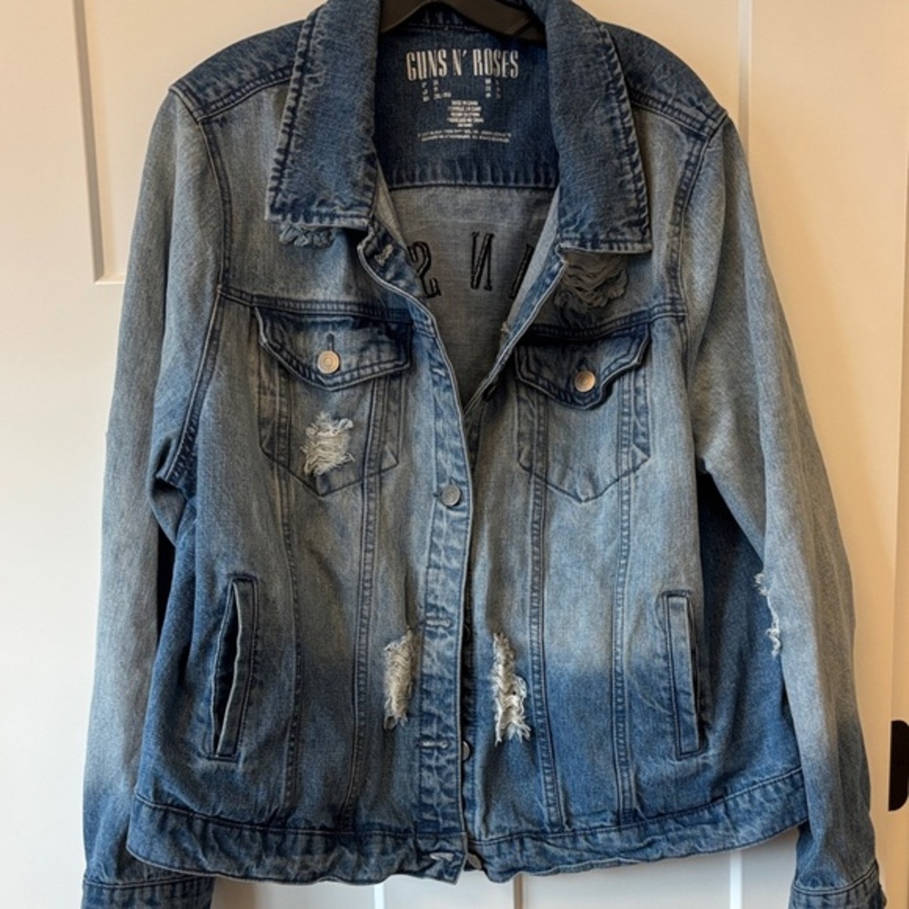 Guns N’ Roses Distressed Jean Jacket